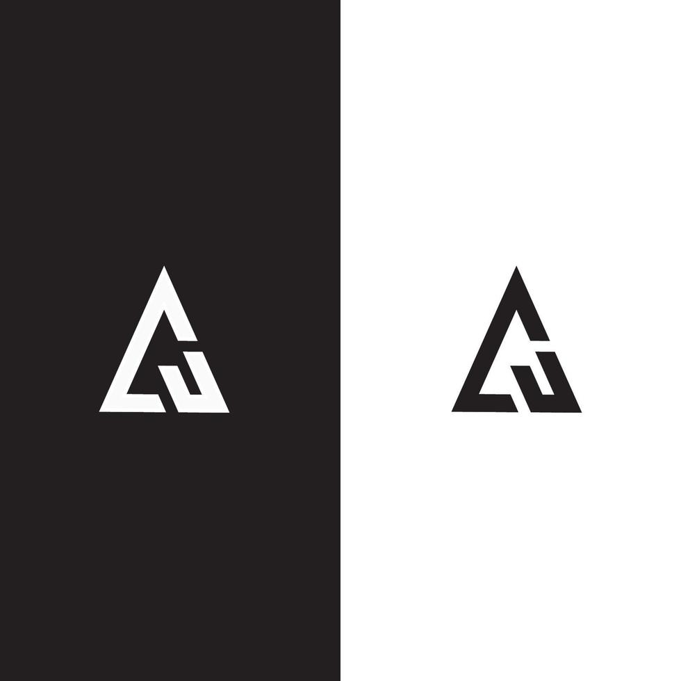 aj logo lettera monogramma moderno logo design modello vettore