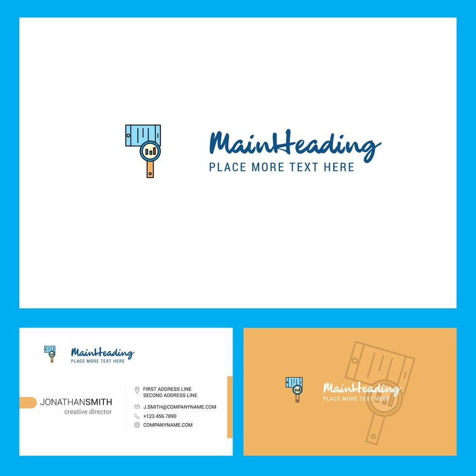 ricerca nel inteligente Telefono logo design con tagline davanti e indietro busienss carta modello vettore creativo design