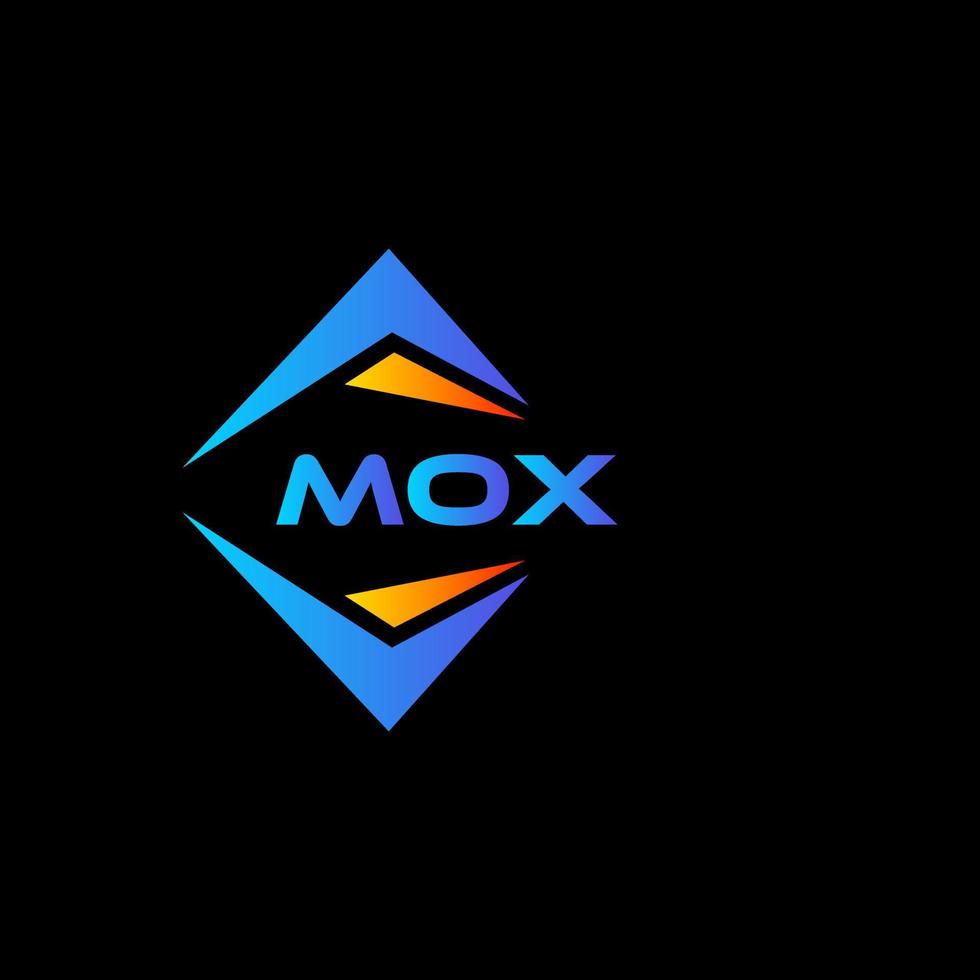 mox astratto tecnologia logo design su nero sfondo. mox creativo iniziali lettera logo concetto. vettore