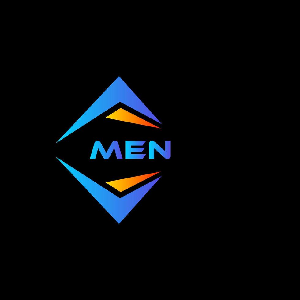 uomini astratto tecnologia logo design su nero sfondo. uomini creativo iniziali lettera logo concetto. vettore
