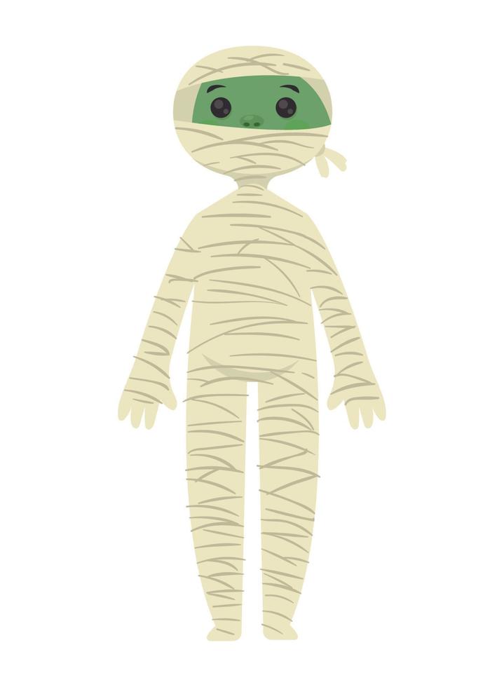 persona con mummia costume vettore