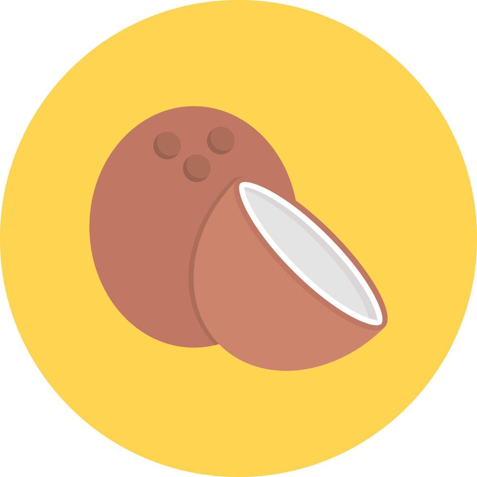illustrazione vettoriale di cocco su uno sfondo simboli di qualità premium. icone vettoriali per il concetto e la progettazione grafica.