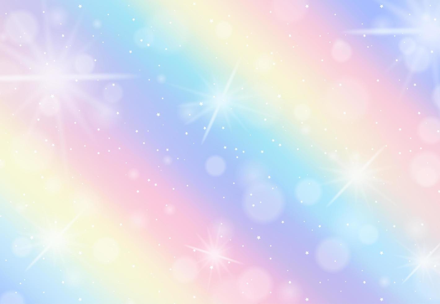 sfondo sfocato pastello arcobaleno vettore