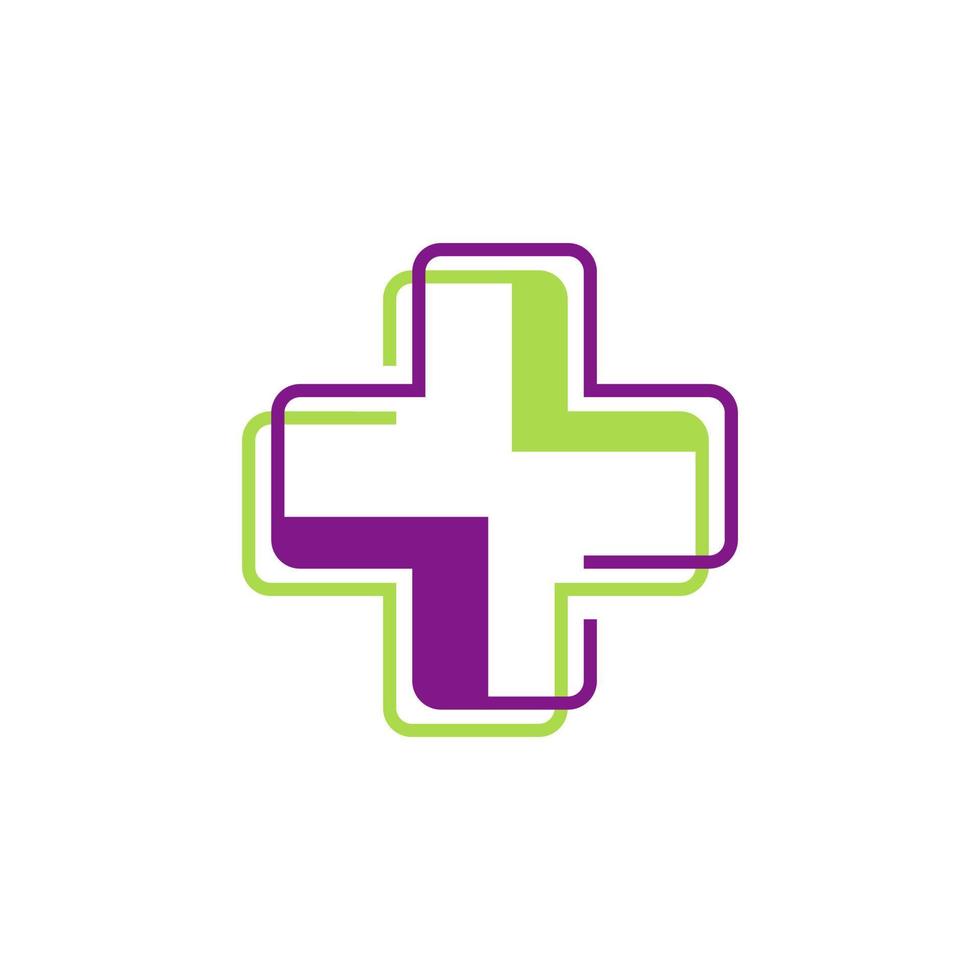 Salute cura medico logo design farmacia vettore modello illustrazione
