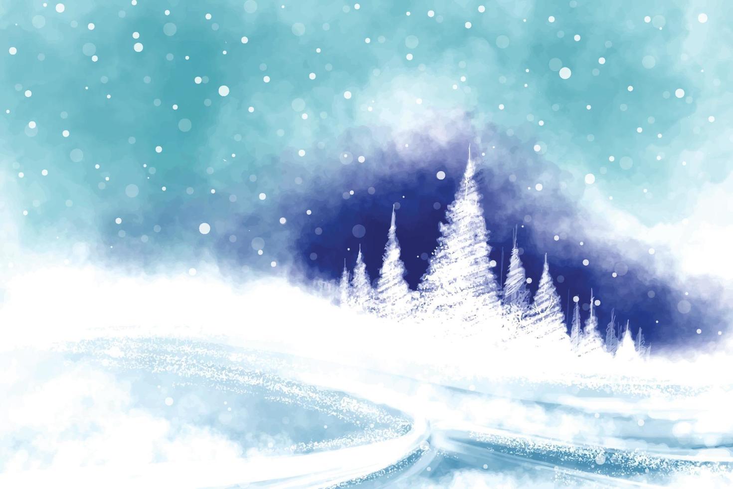mano dipinto acquerello disegno per Natale e contento nuovo anno stagione sfondo vettore