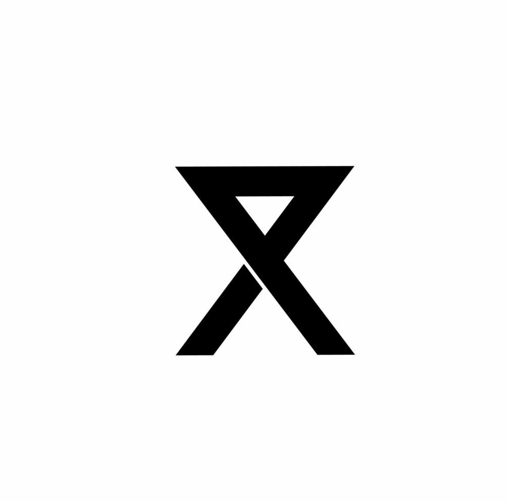 px xp p X iniziale lettera logo isolato su bianca sfondo vettore