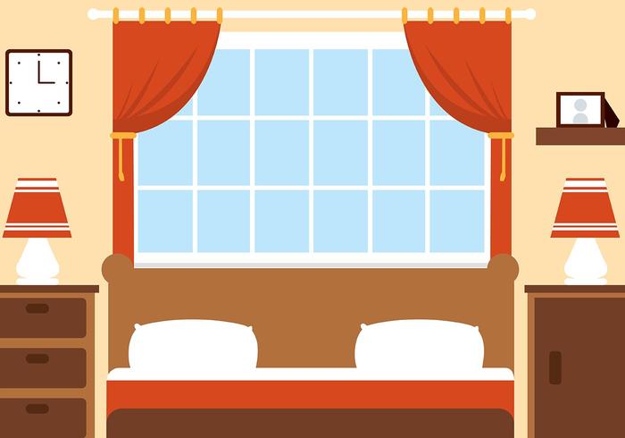 Camera da letto vettoriale gratuito