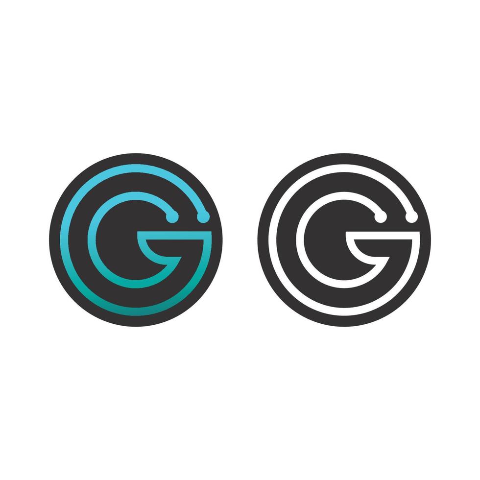 icona di illustrazione vettoriale lettera g