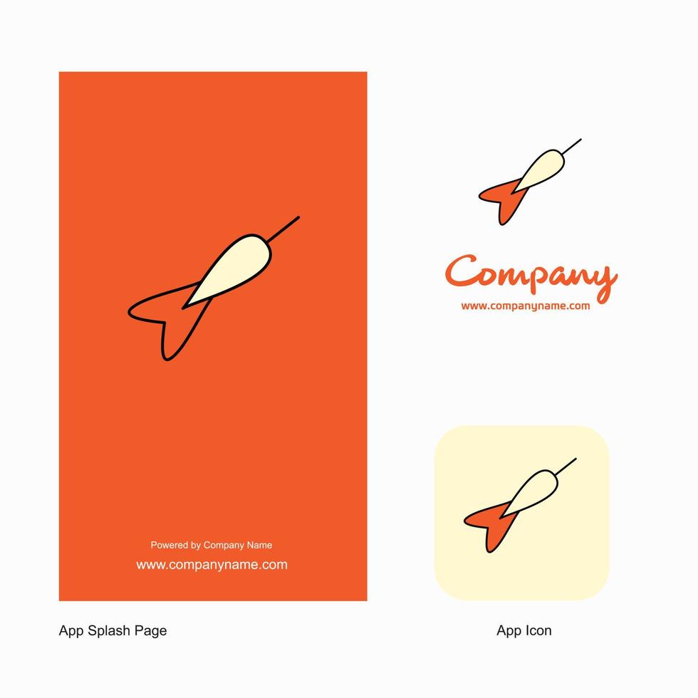 dardo azienda logo App icona e spruzzo pagina design creativo attività commerciale App design elementi vettore