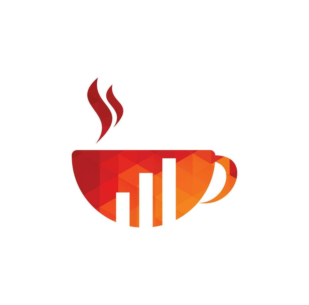 caffè finanza logo. caffè icona. vettore