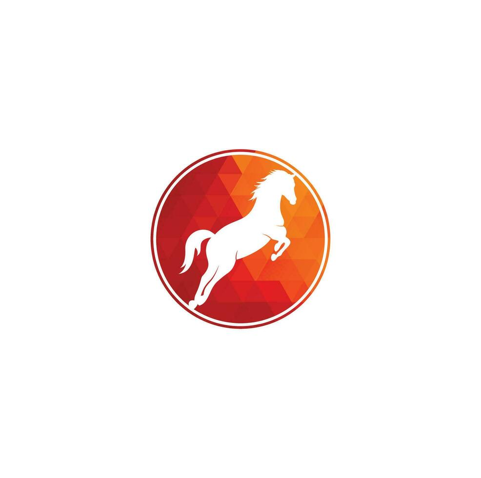 cavallo vettore logo design. cavallo cartello icona.