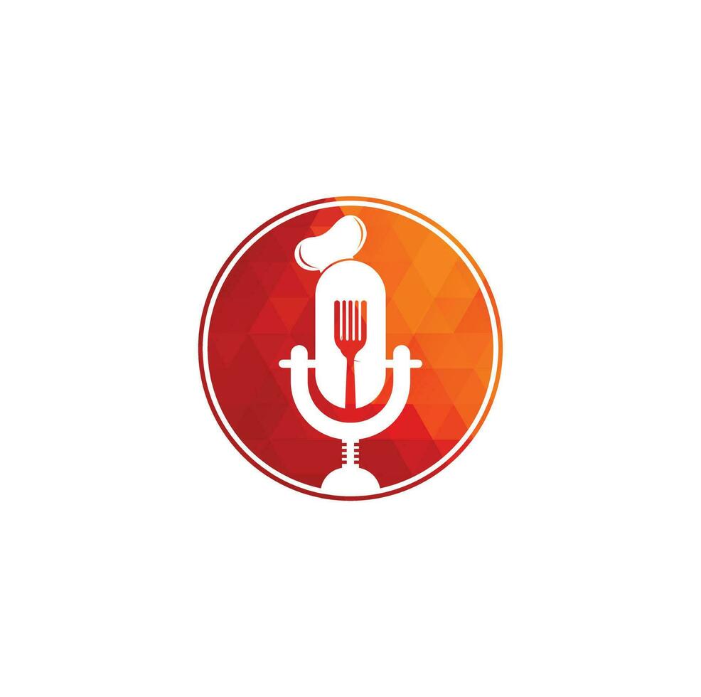 capocuoco Podcast logo design modello. capocuoco formazione scolastica logo design vettore