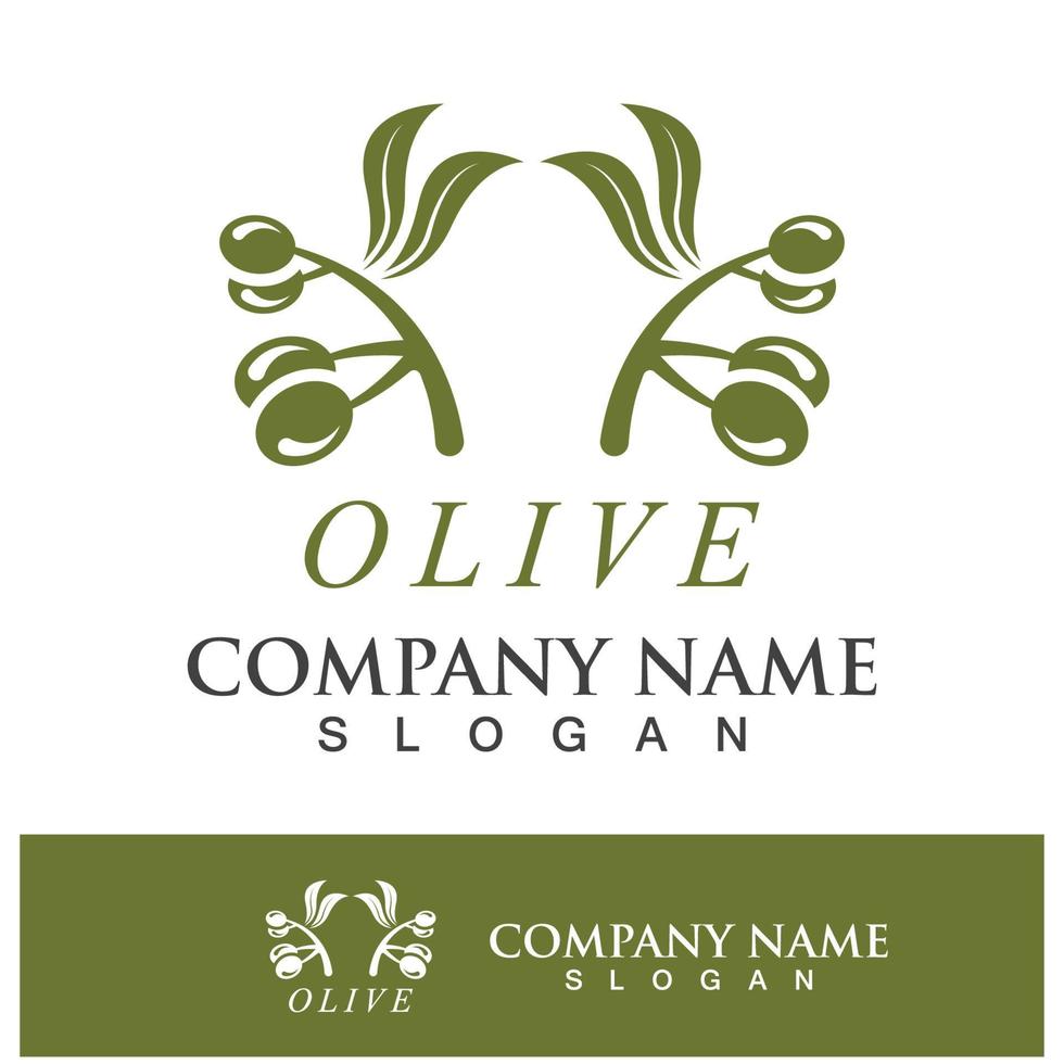 extra vergine oliva olio logo design vettore