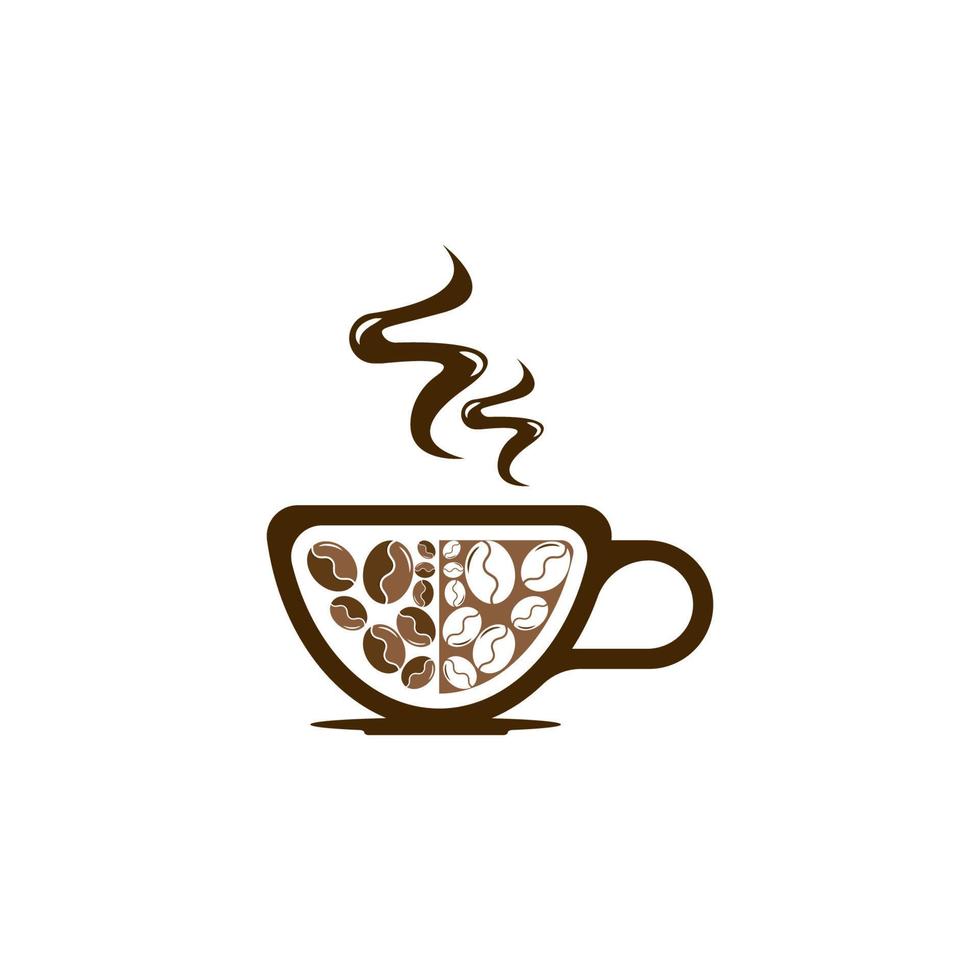 modello di logo della tazza di caffè vettore