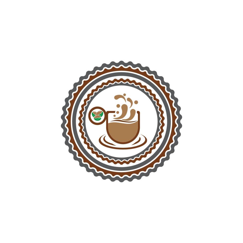 modello di logo della tazza di caffè vettore