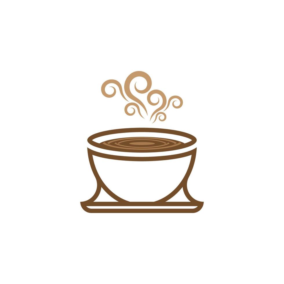 modello di logo della tazza di caffè vettore