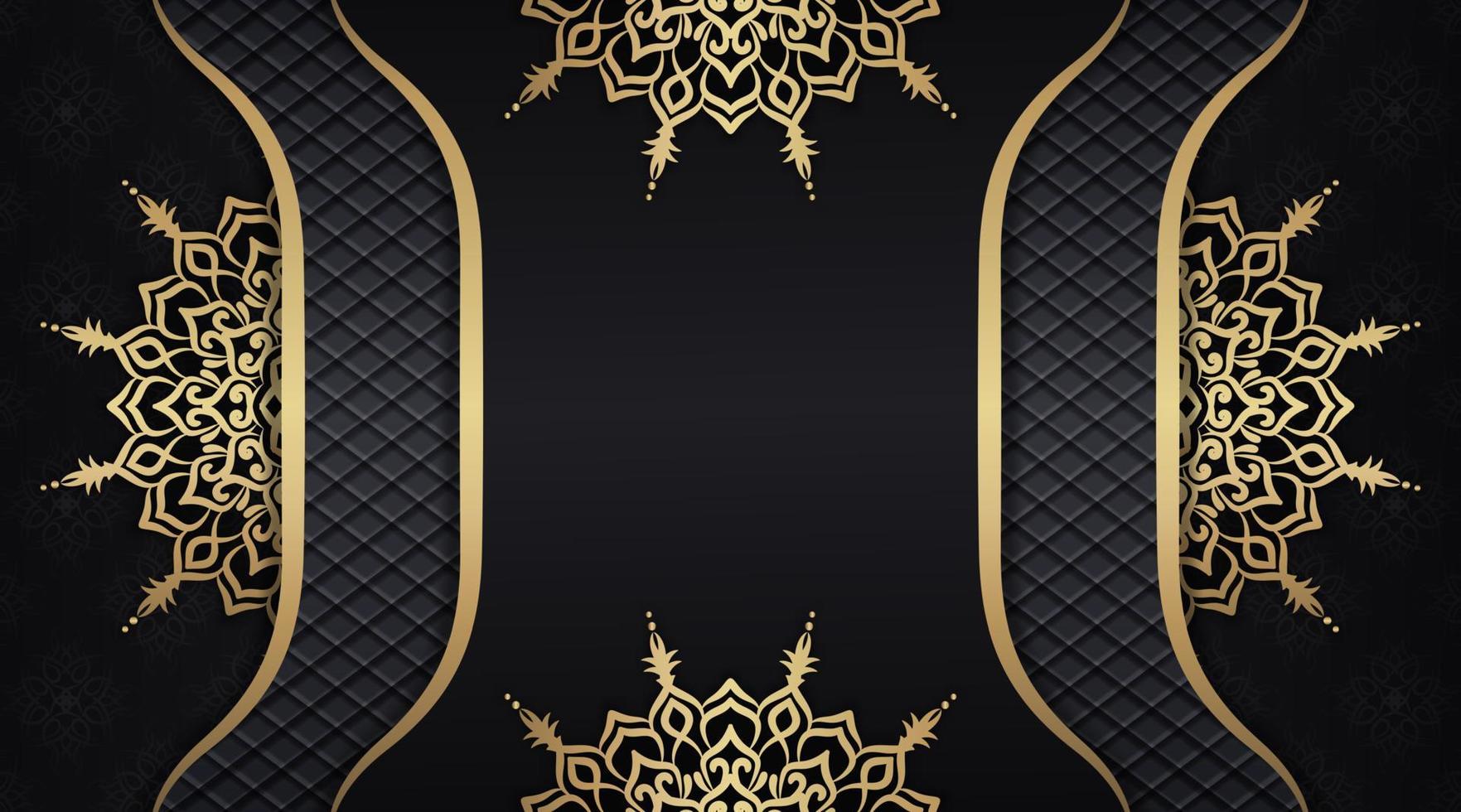 lusso ornamentale mandala oro, vettore design