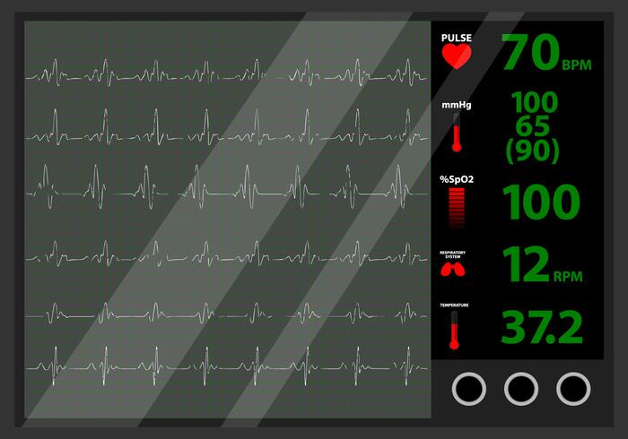Monitor battito cardiaco vettore