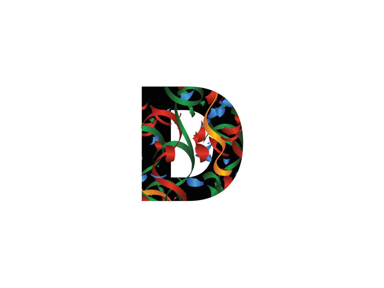alfabeto d dd lettera logo icona vettore