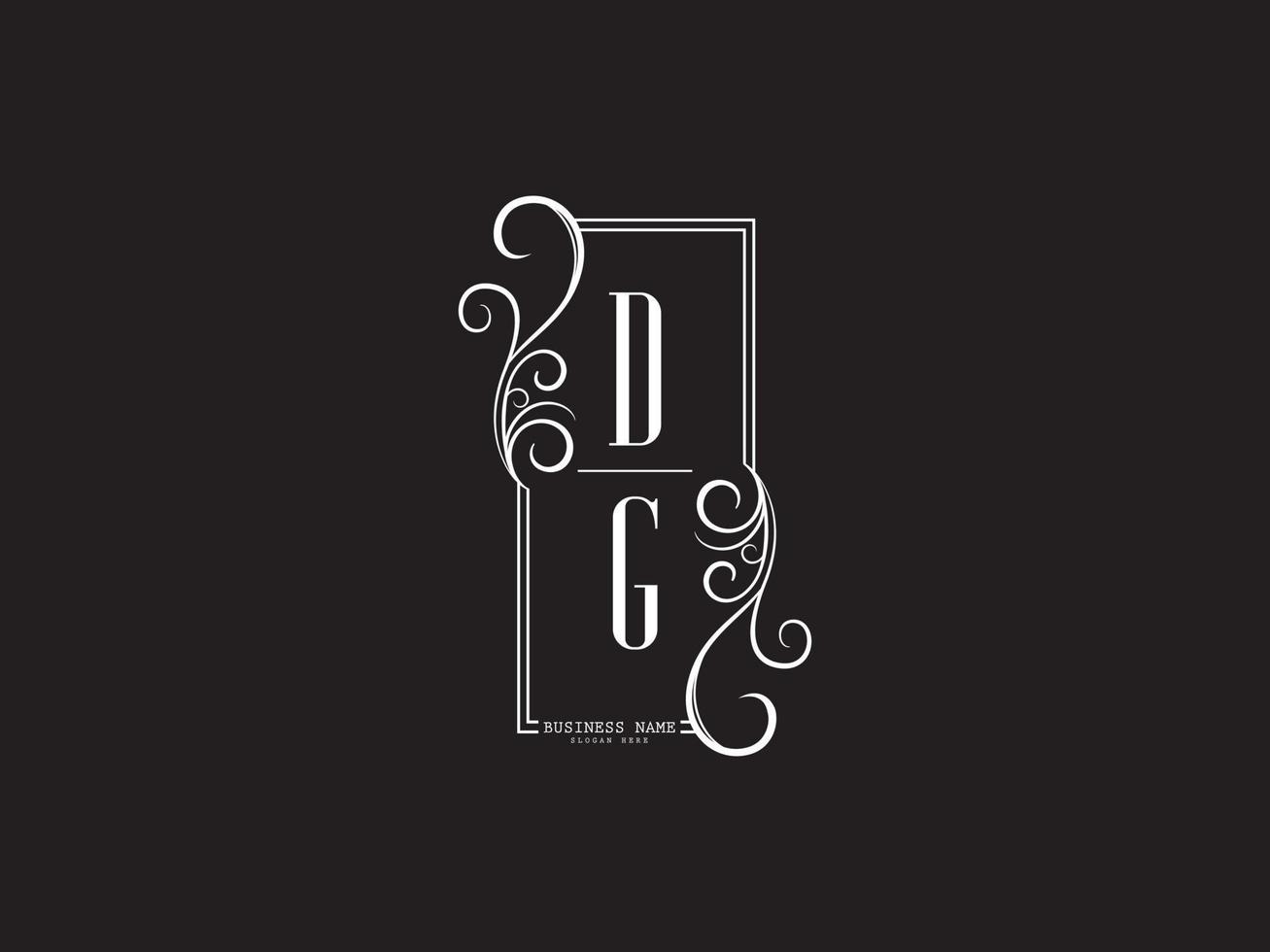 lusso dg logo icona, creativo dg lettera logo design per attività commerciale vettore