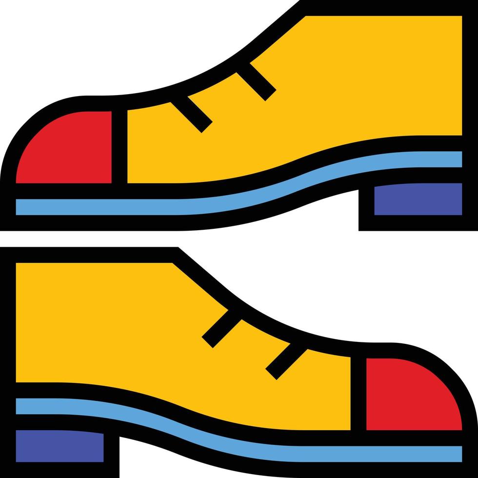 scarpe moda - riempire schema icona vettore