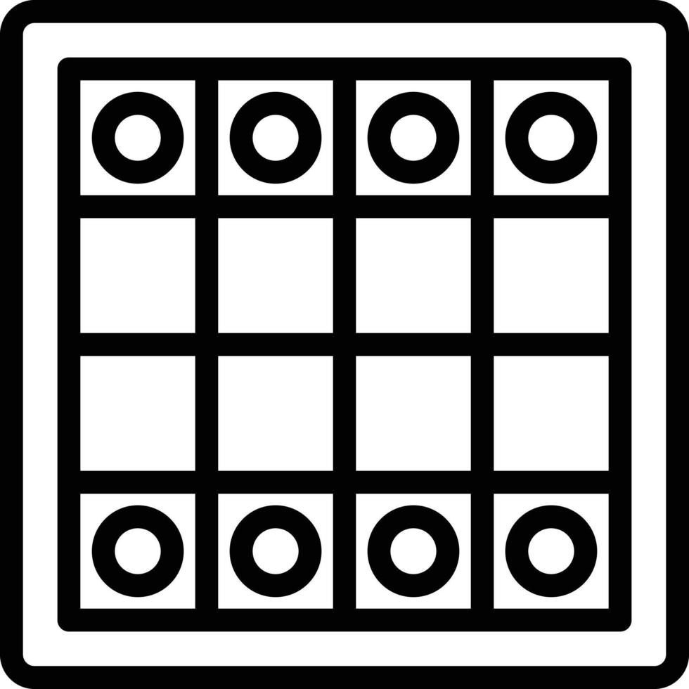 tavola gioco giocando scacchi - schema icona vettore
