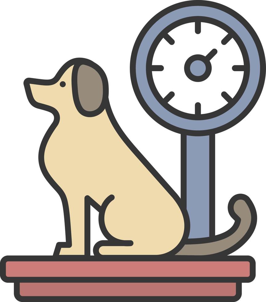 scala, cane colore icona vettore
