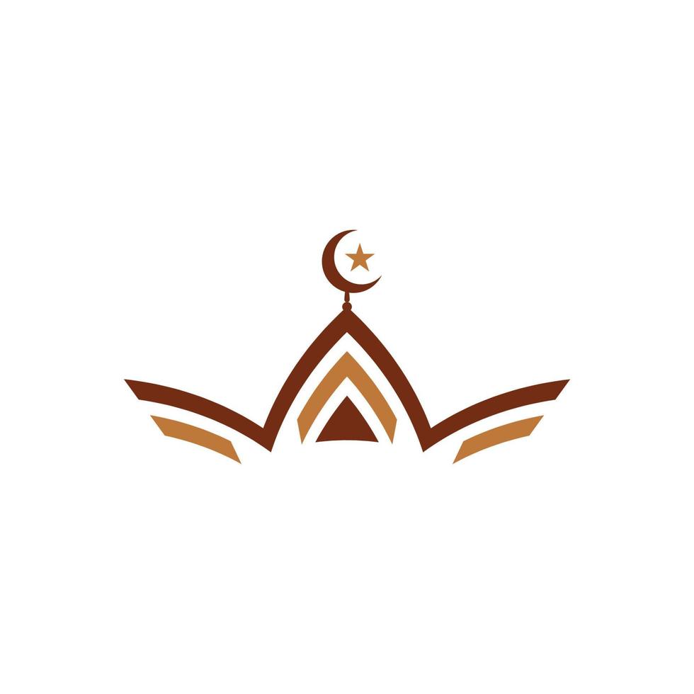 moschea icona vettore illustrazione design