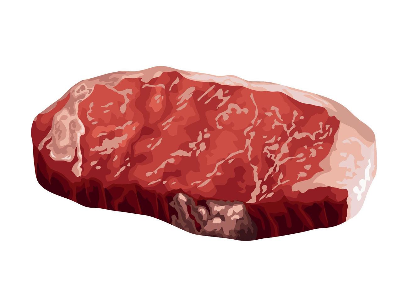 Manzo bistecca carne tagliare vettore