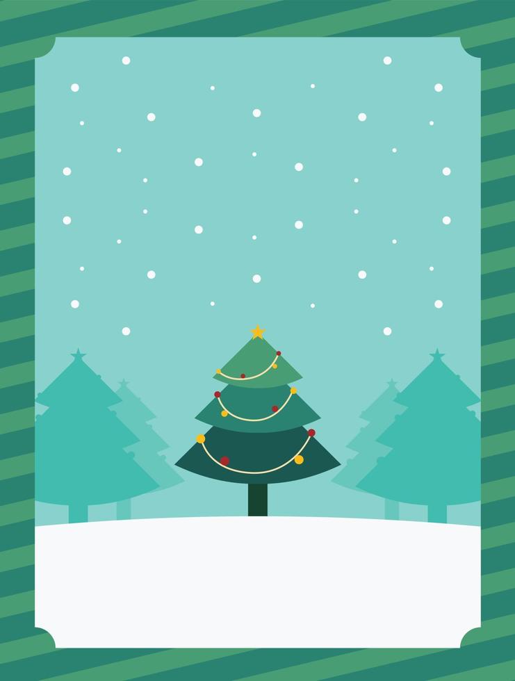 Natale sfondo con Natale albero illustrazione.vettore vettore