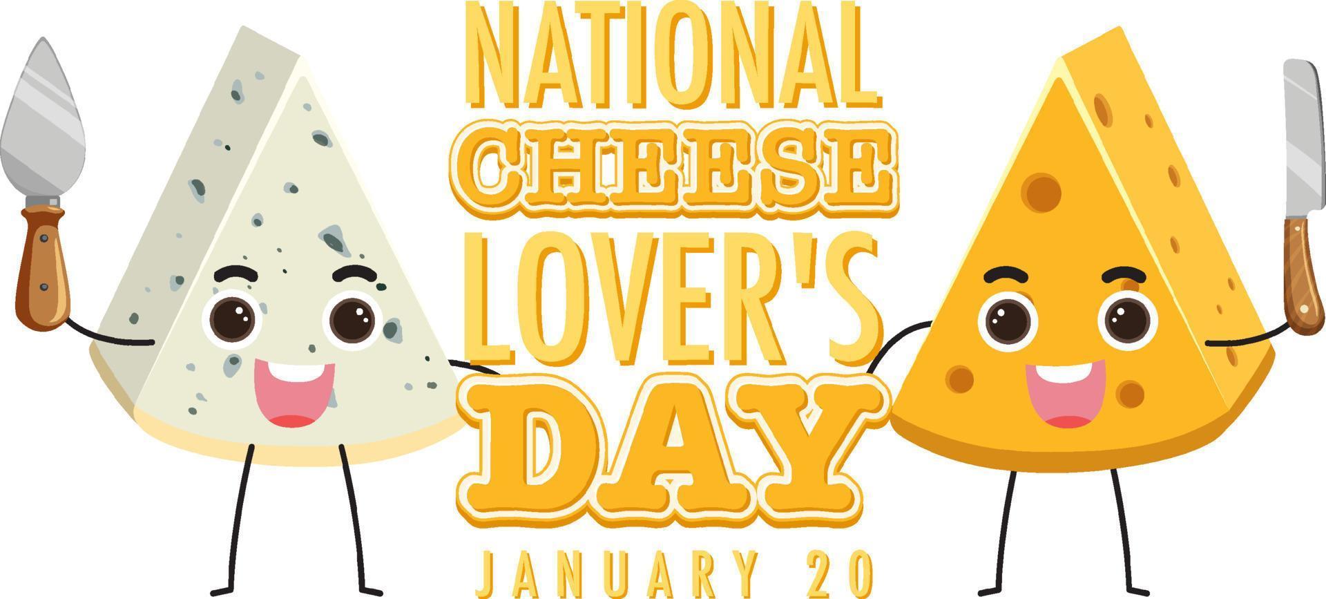 nazionale formaggio Gli amanti giorno icona vettore