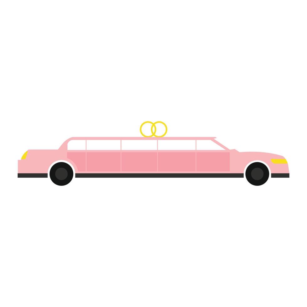 limousine piatto icona vettore