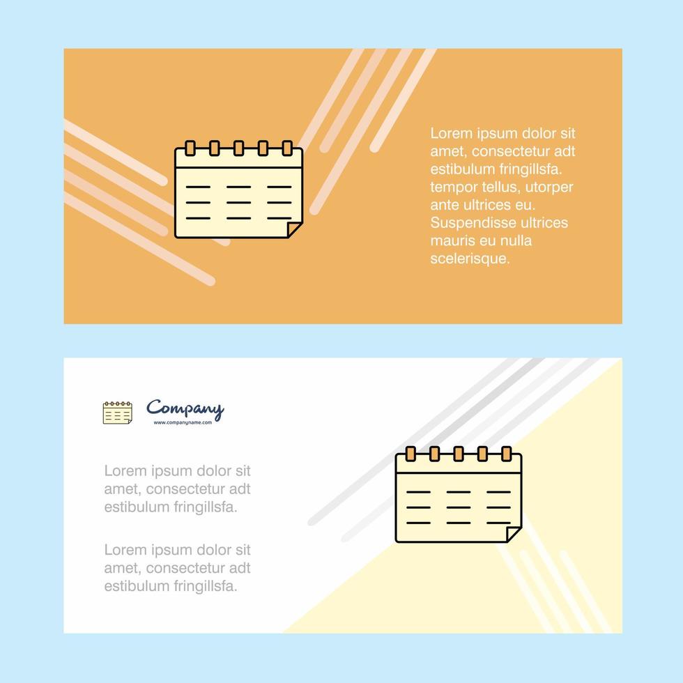 calendario astratto aziendale attività commerciale bandiera modello orizzontale pubblicità attività commerciale bandiera vettore
