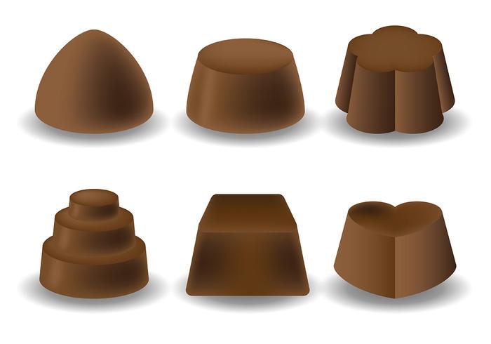 Vettore libero delle icone del cioccolato