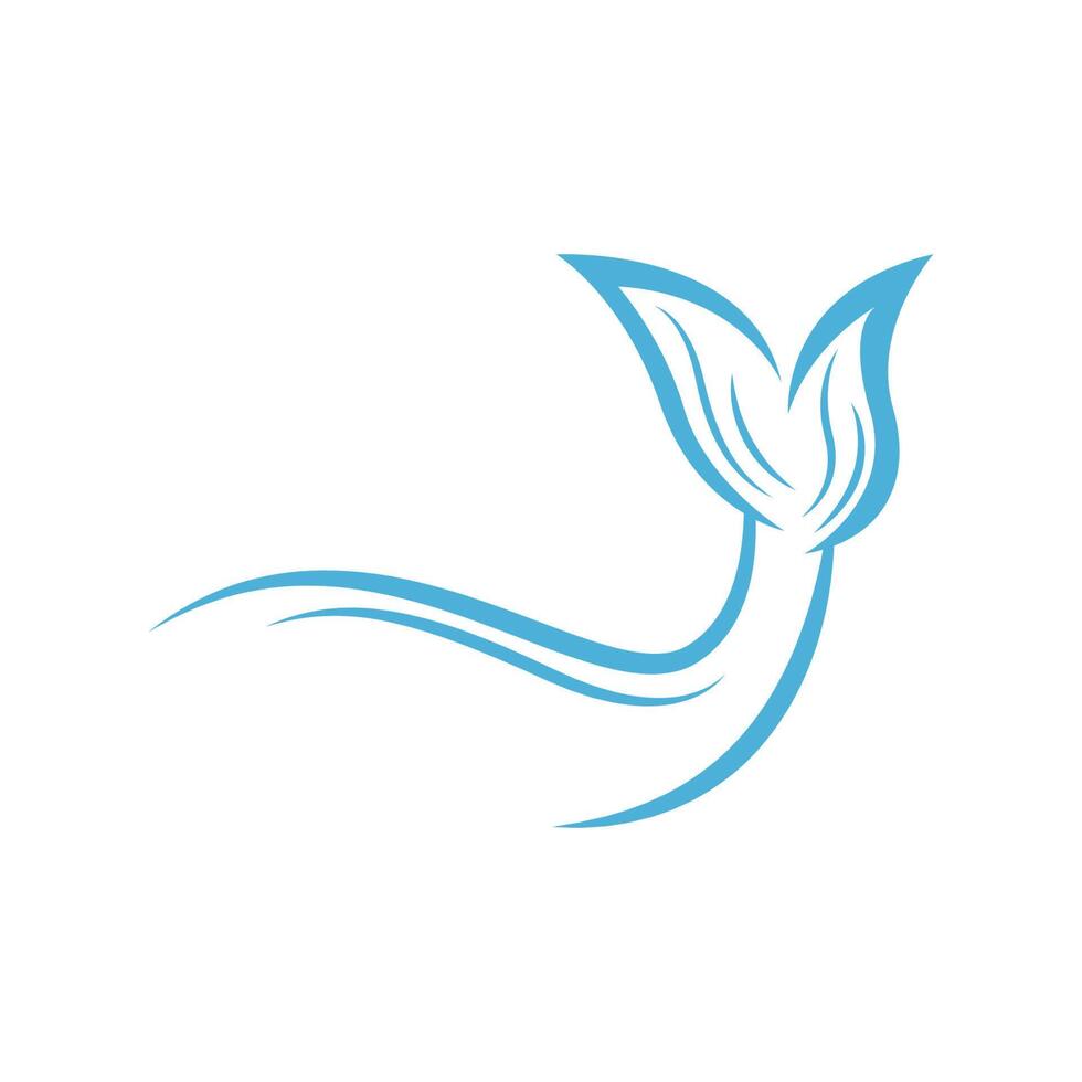 illustrazione del design dell'icona del logo della sirena vettore