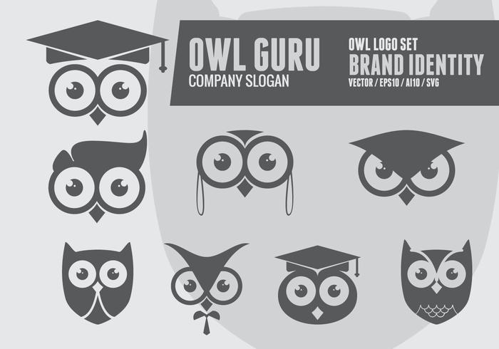 Logo Geek Owl vettore