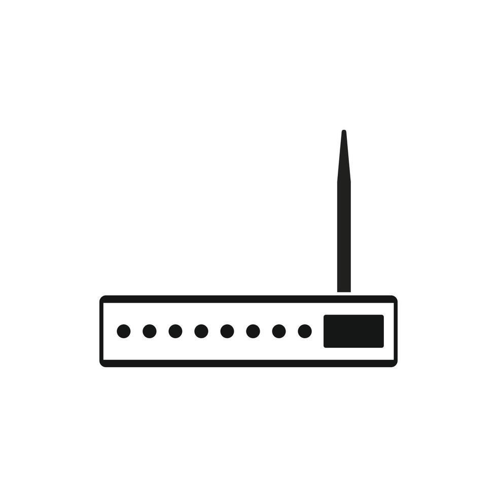 router icona nel semplice stile vettore