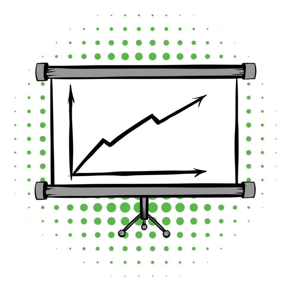 schermo freccia grafico tavola i fumetti icona vettore