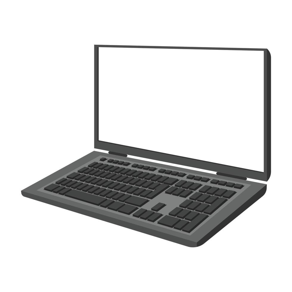 il computer portatile cartone animato icona vettore