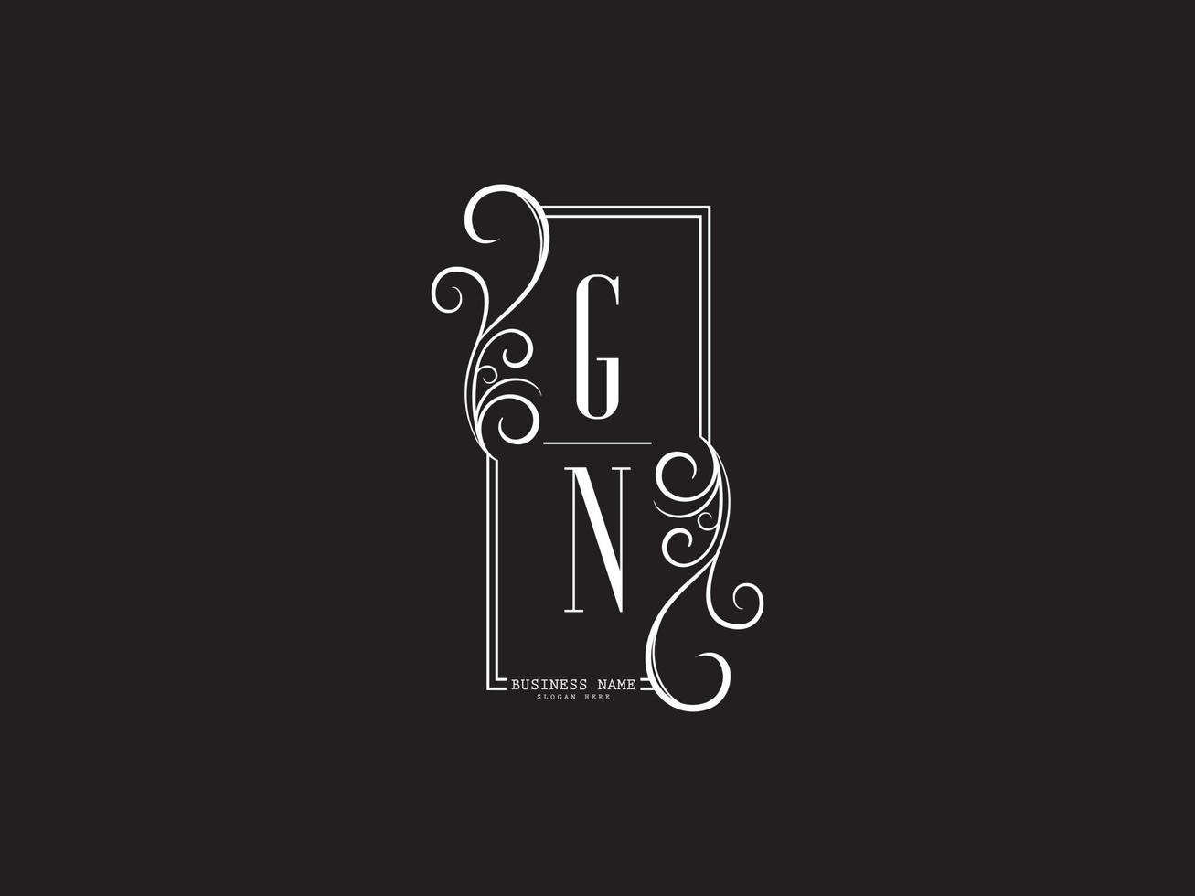 iniziali gn lusso logo, creativo gn ng logo lettera vettore azione