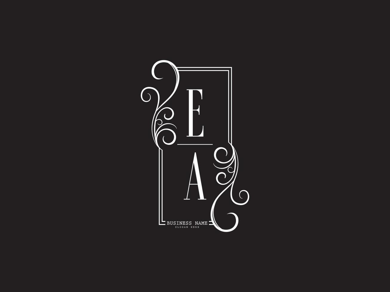 minimalista ea logo icona, lettera ea ae lusso logo design vettore