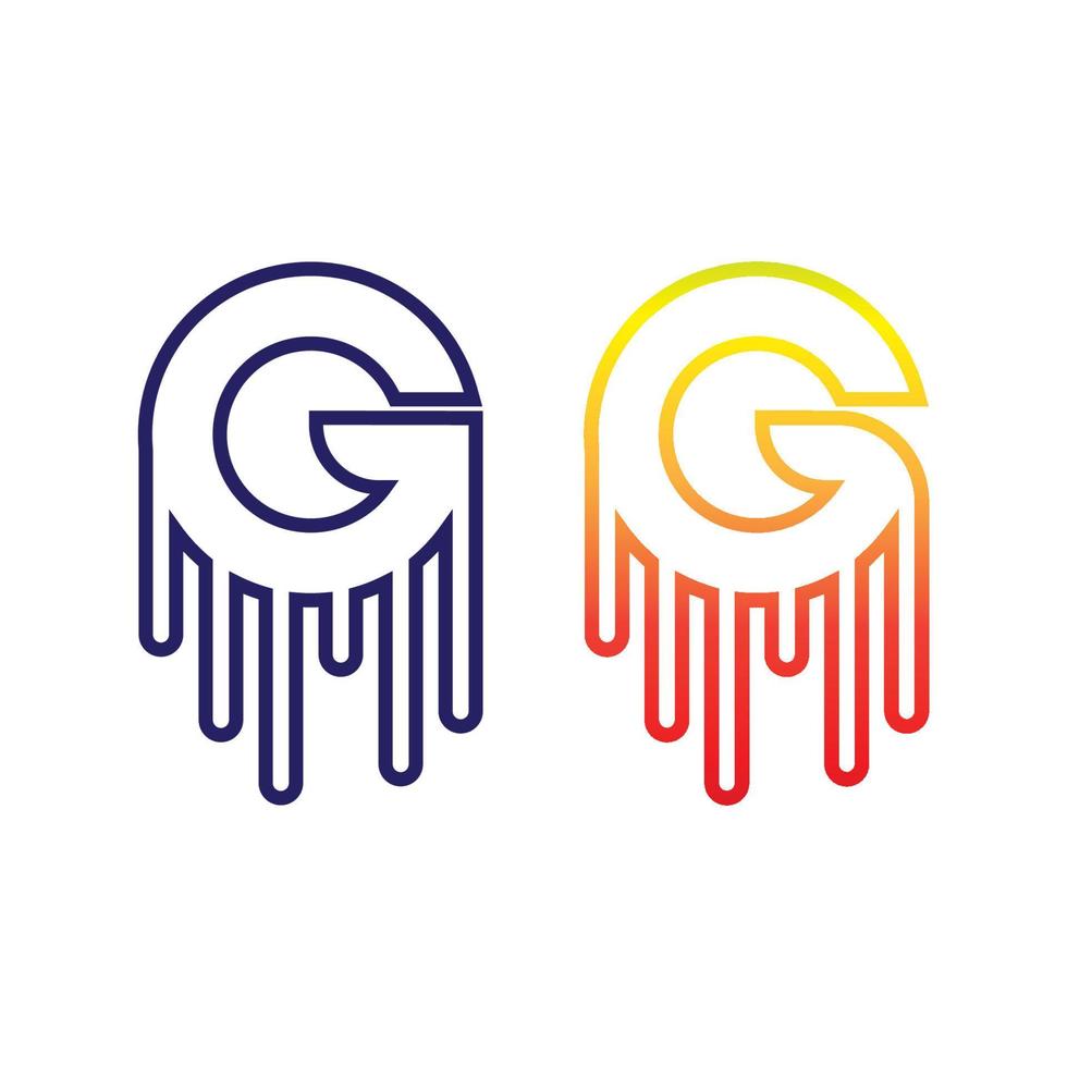 icona di illustrazione vettoriale lettera g