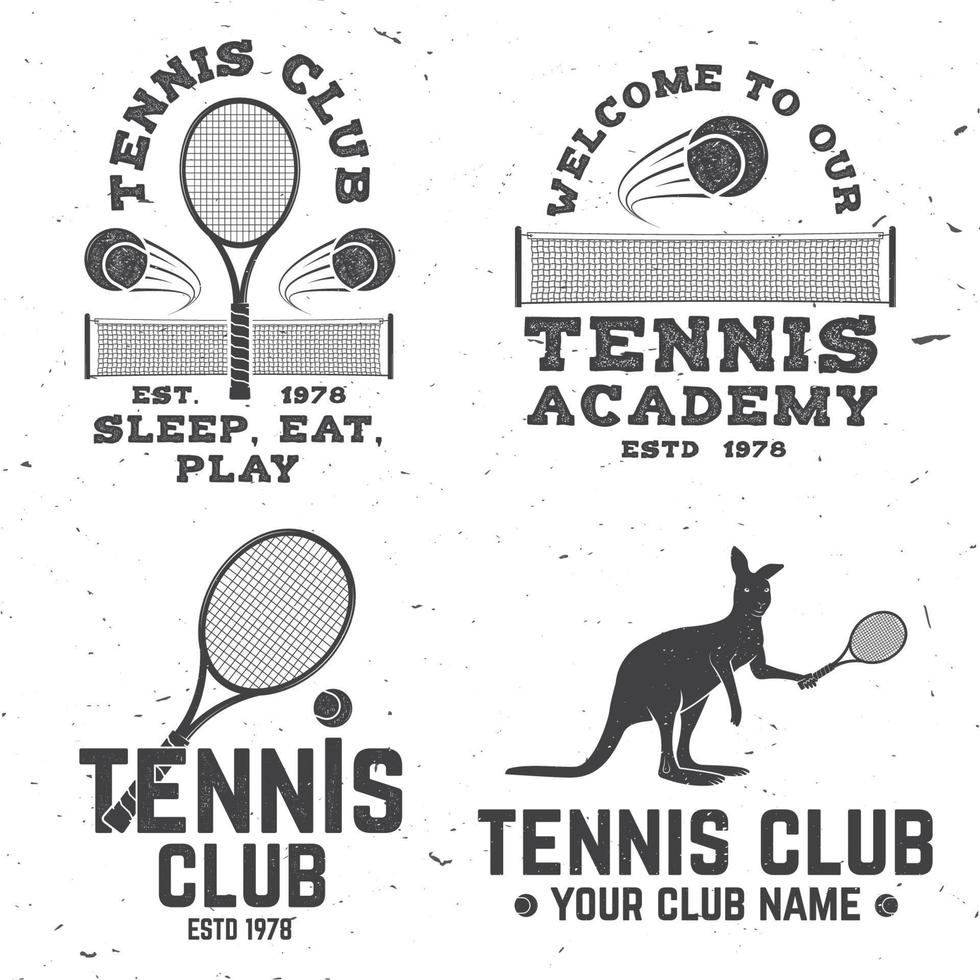 tennis club. vettore illustrazione.