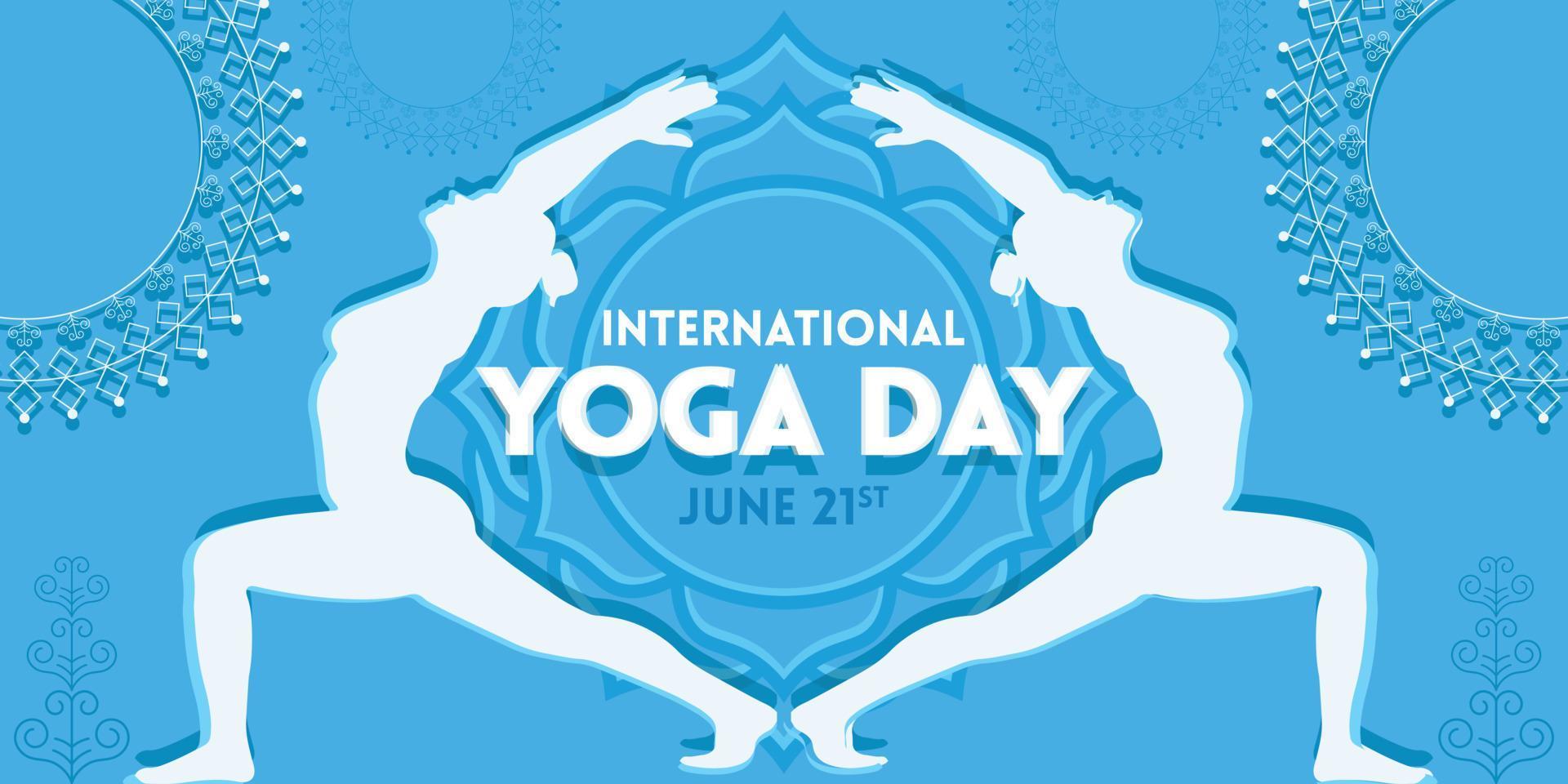 internazionale yoga giorno 2023 . yoga corpo postura. gruppo di donna praticante yoga. vettore illustrazione design