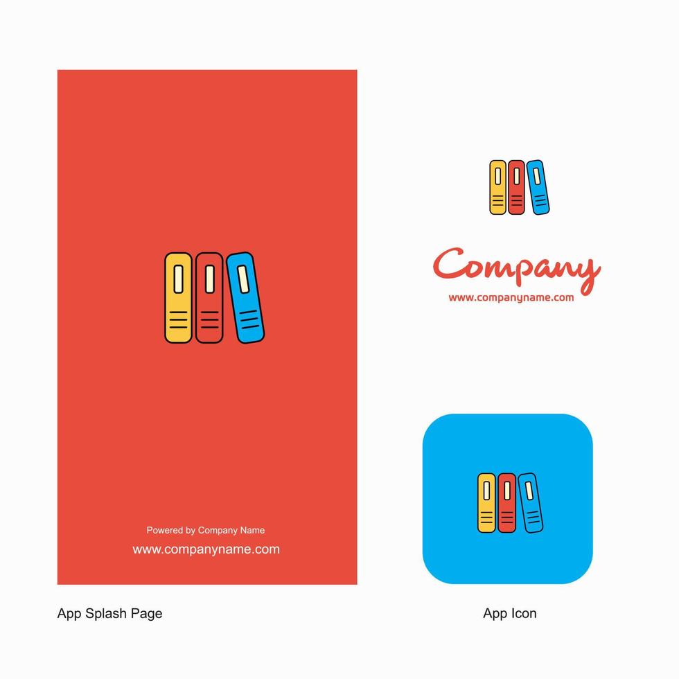 File azienda logo App icona e spruzzo pagina design creativo attività commerciale App design elementi vettore