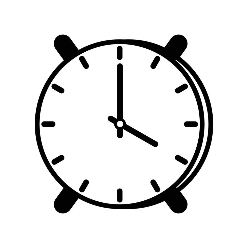 orologio icona semplice vettore