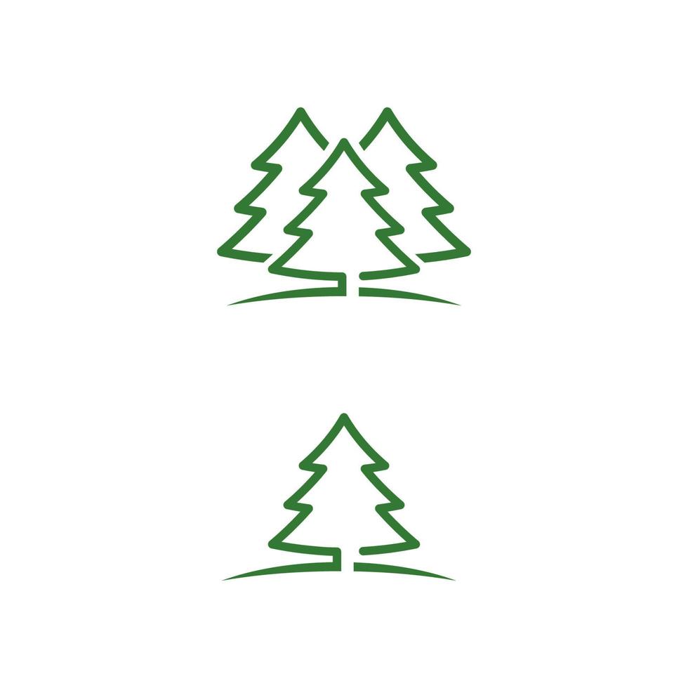 illustrazione dell'icona di vettore dell'albero di cedro