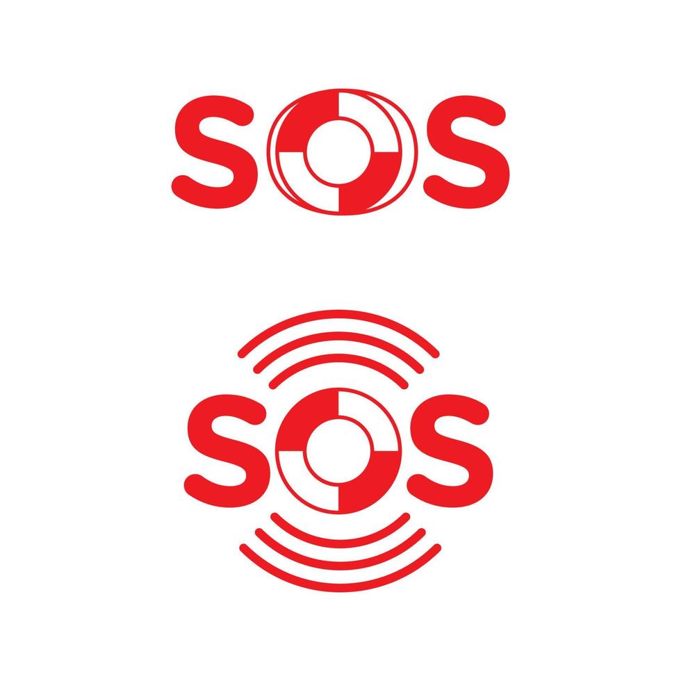 sos vector icon design illustration