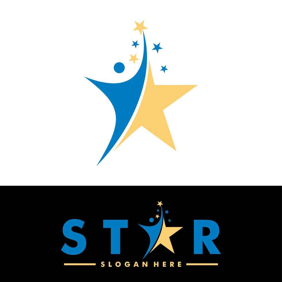 elegante stella vettore icona, stella logo design modello