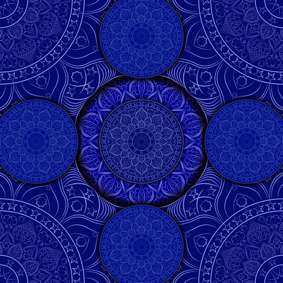 etnico floreale modello con Vintage ▾ mandala elementi vettore